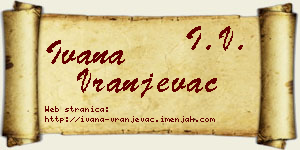 Ivana Vranjevac vizit kartica